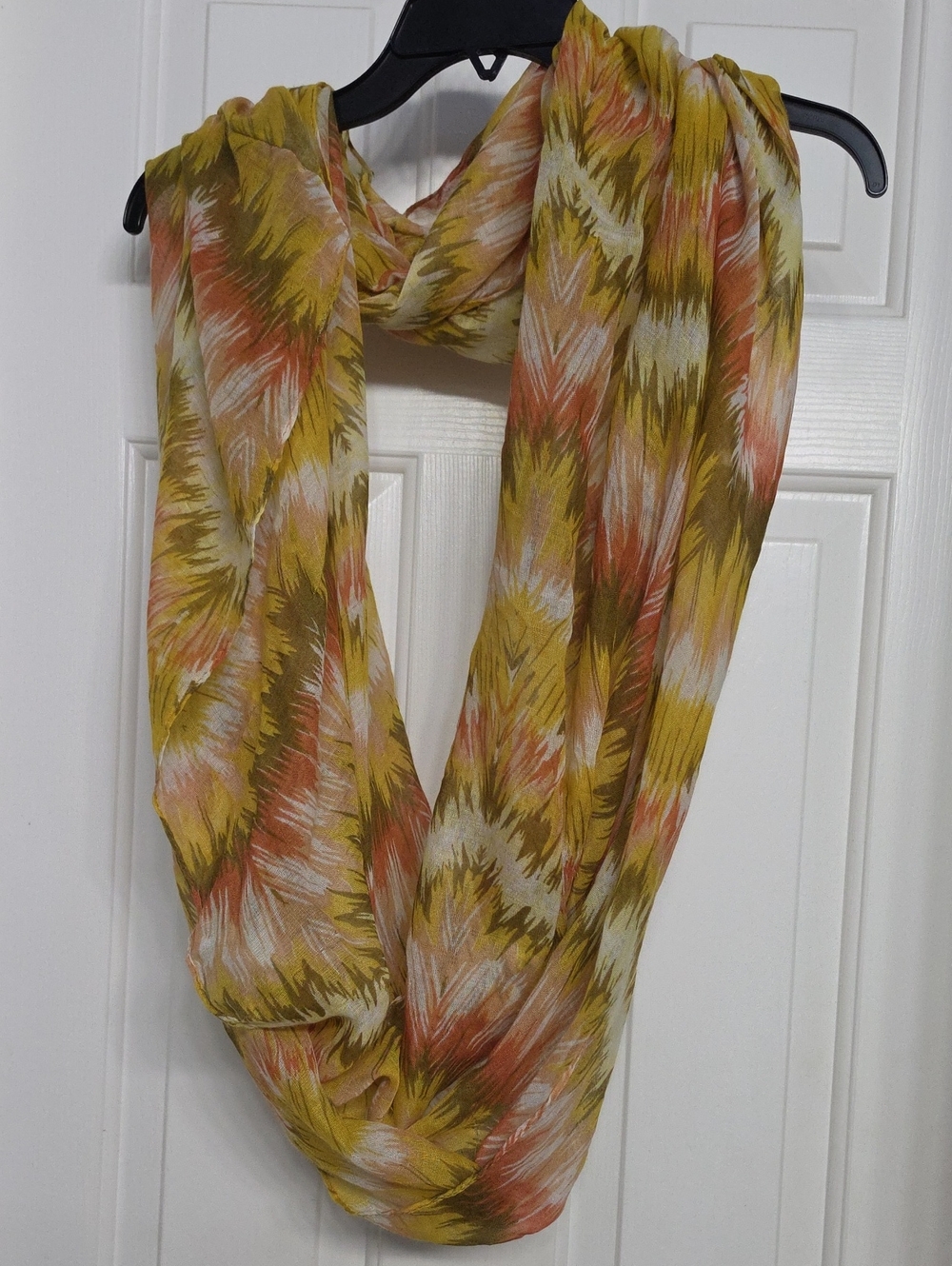 Lightweight Yellow Multi-Color Infinity Scarf